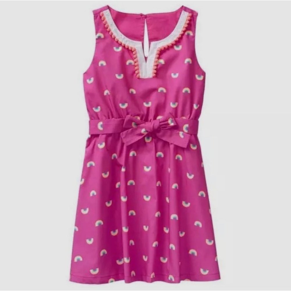 Gymboree Fuchsia Rainbow Sundress Sleeve Less Girl Size 5
